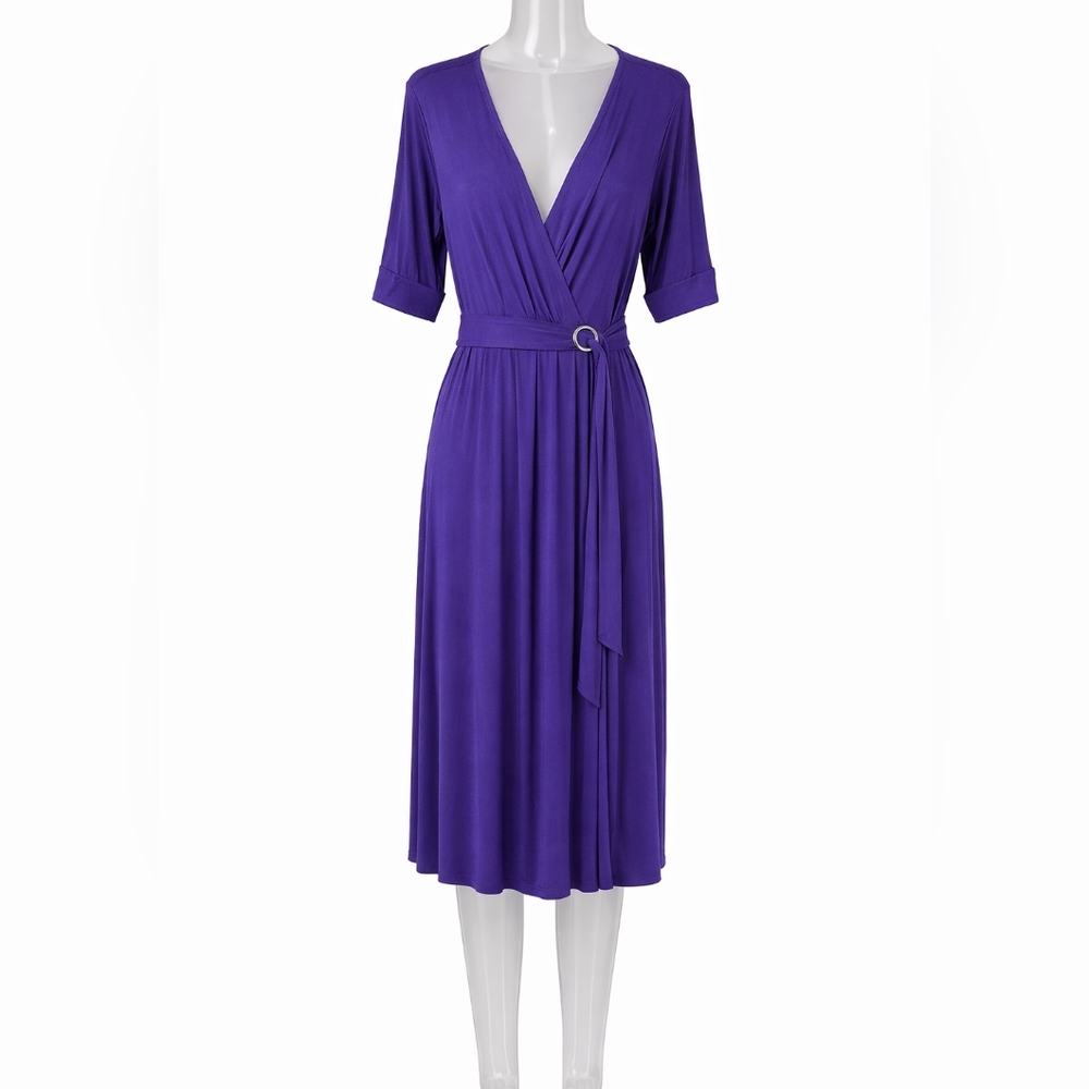 Apt. 9 Blue Wrap Dress Medium